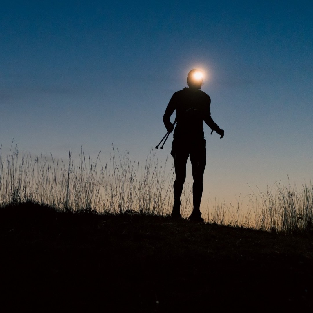 Coureur lampe frontale trail performante